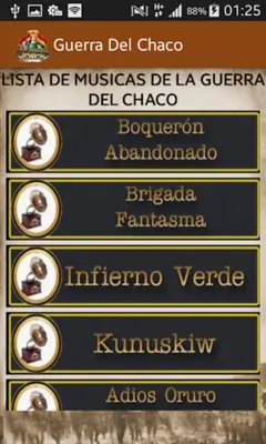 Guerra Del Chaco android App screenshot 2